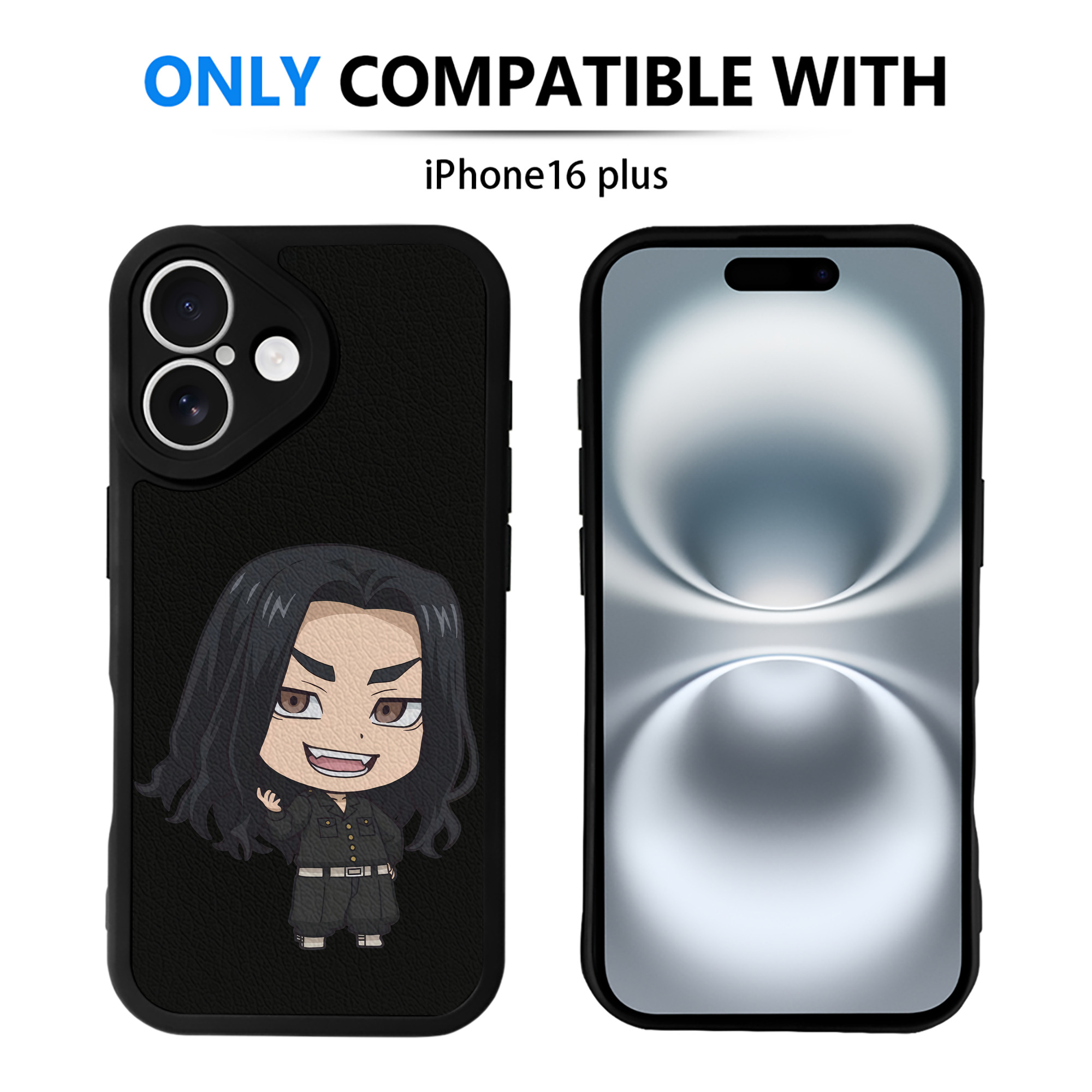 （画像用） 東京リベンジャーズ Tokyo Revengers 【iPhone 16シリーズ対応】シリコンスマホケース（レザー調） 材質：シリコン
